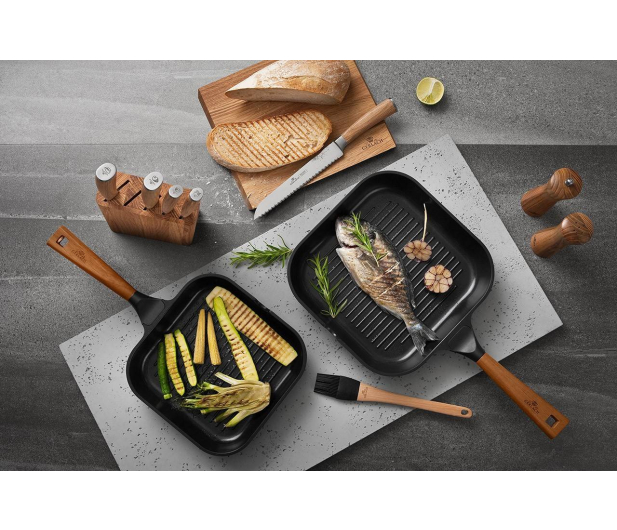 GERLACH Patelnia grillowa Natur 24 cm - 489997 - zdjęcie 5